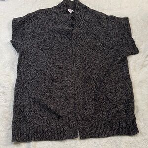 Women’s Short Sleeve Top Button Sweater